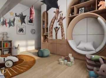 Kinderzimmer-Symbolbild - Wunderschöne 3 Zimmer-Dachgeschosswohnung mit großem Balkon