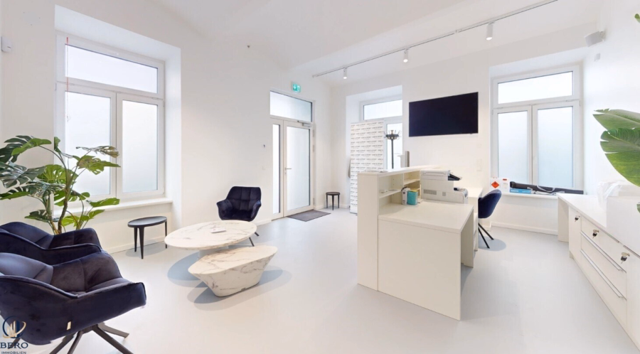 Empfangsbereich 2 - Premium-Ärztezentrum im Eigentum mit rund 370 m² – Top-Lage im Herzen Wiens