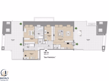 4 Zimmer mit 2 Dachterrassen | U1 Großfeldsiedlung, 1210 Wien, Terrassenwohnung