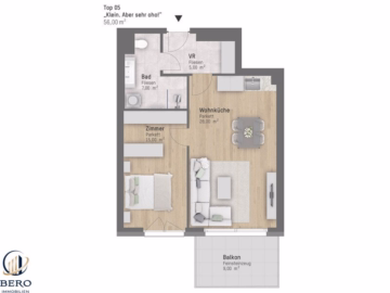 Klein aber Oho! 2 Zimmer mit Balkon – U1 Leopoldau, 1210 Wien, Terrassenwohnung