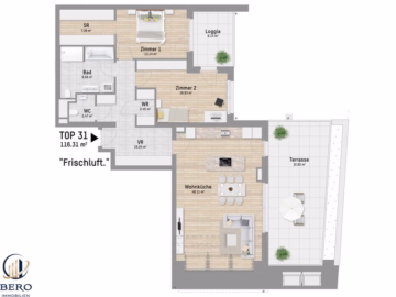 3 Zimmer mit Terrasse & Loggia | U1 Großfeldsiedlung, 1210 Wien, Terrassenwohnung