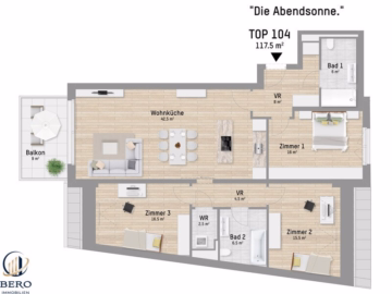 Bild - 4 Zimmer | 2 Bäder | Balkon | Lobau