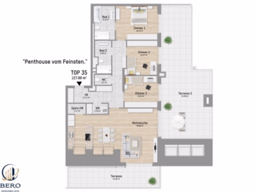 4 Zimmer mit 2 Terrassen | U1 Großfeldsiedlung, 1210 Wien, Terrassenwohnung