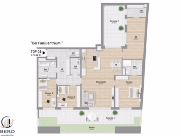 Bild - 5 Zimmer mit Terrasse & Garten | U1 Großfeldsiedlung